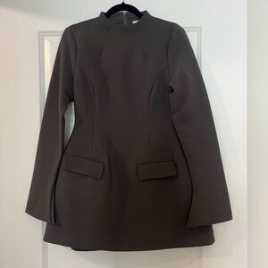 Odd Muse Elegant Grey Mini Dress - The Ultimate Muse Split Sleeve Mini Dress